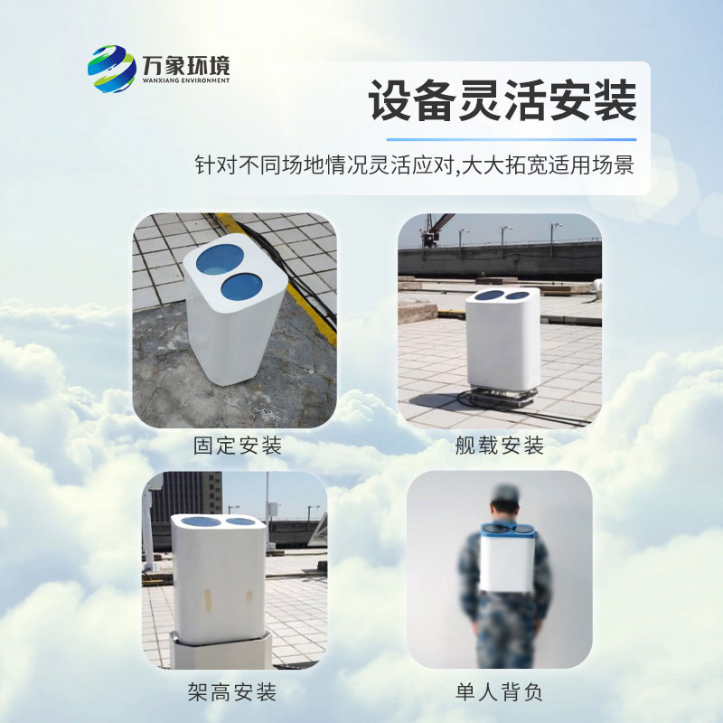 便携式激光云高仪测量气溶胶、云层高度，云层厚度、云量和垂直能见度等